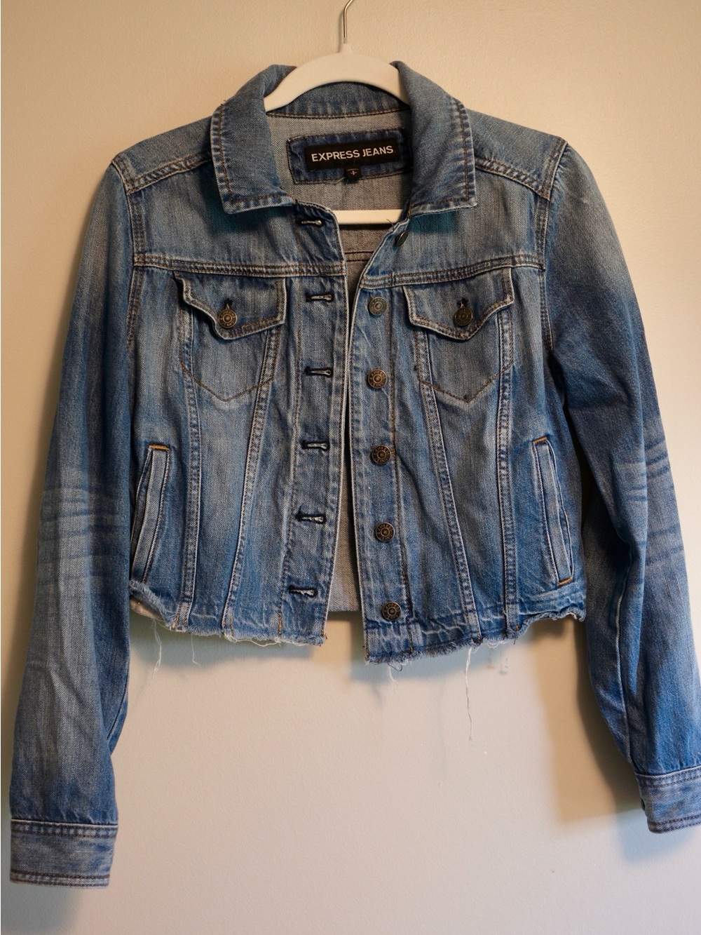 Express Women's Light Blue Denim Jacket